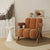 Front view of Bambino orange chair