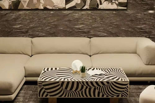  console bellagio table in living room