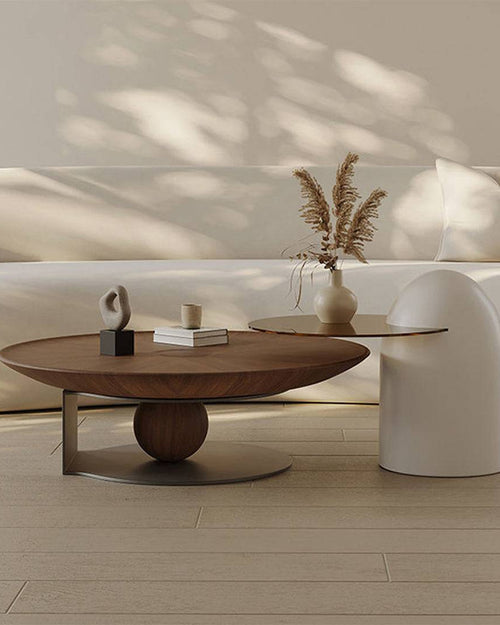 Bellimo coffee table with teak wood design 