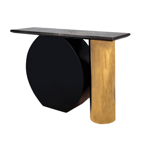 Side view of modern console