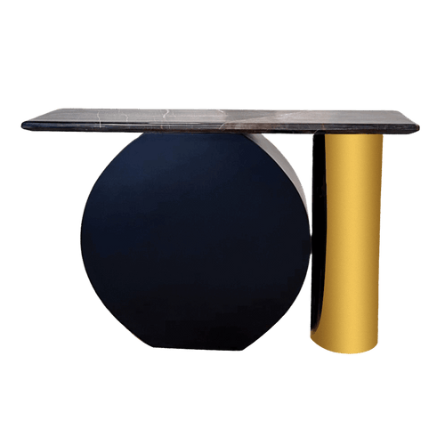 Front console with marble top