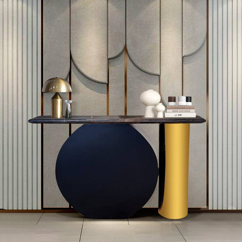 Modern console with marble top