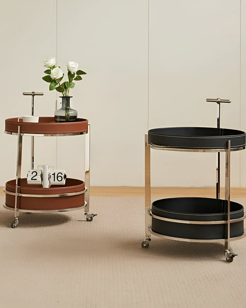 Two colour Black and brown of  Brian Tray Trolley