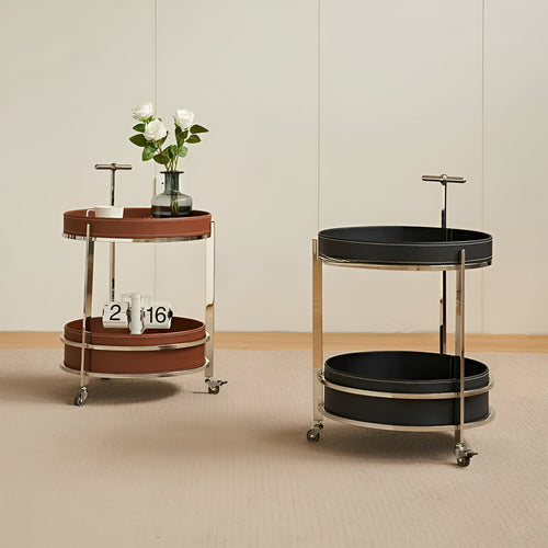 Two colour Black and brown of  Brian Tray Trolley