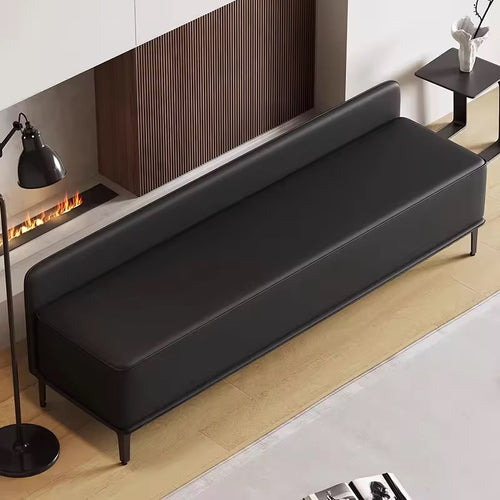 Top view of black Luxor Ottoman