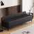 Side View of black Luxor Ottoman