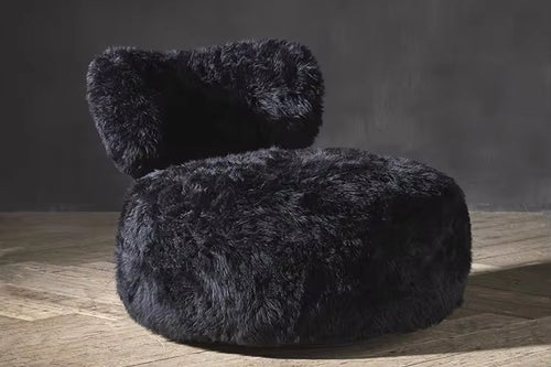 Luxury Peachy Black Accent Chair Bangalore