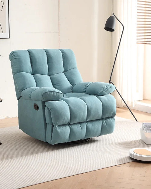 Modern recliner chair with sleek silhouette and soft cushioning