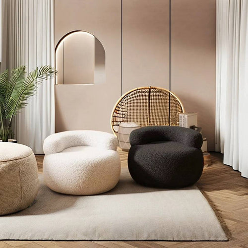 Black and White Brady Chair in a modern lounge