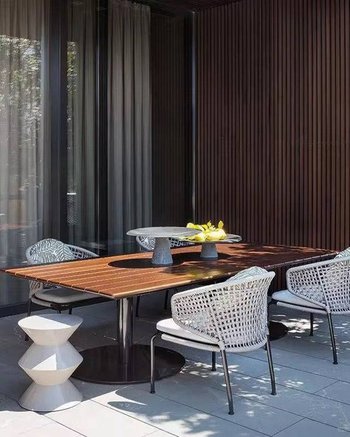 Set of brendon chair in outdoor area 