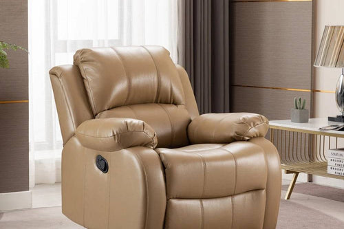 Living room setup with Coral recliner in teal upholstery