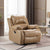 Living room setup with Coral recliner in teal upholstery