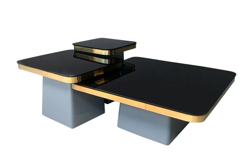 Coffee table with grey base 