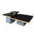 Coffee table with grey base 