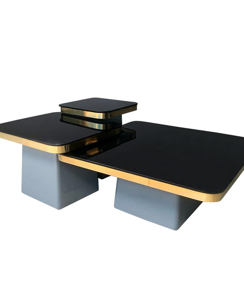 Coffee table with grey base 