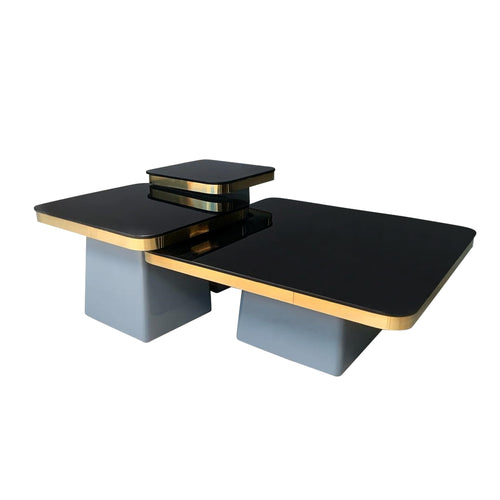 Coffee table with grey base 