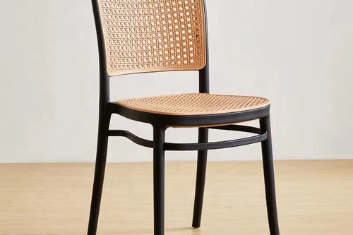 Stylish Bubbles Stackable Chair with a dark frame