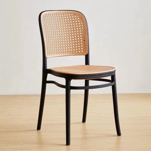Stylish Bubbles Stackable Chair with a dark frame