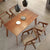 Set of dining chairs in dining room