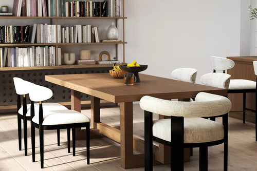 Discover the Calita Luxury Dining Chair, a designer upholstered dining chair with a strong modern frame. Perfect for luxury dining rooms and contemporary interiors.