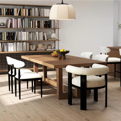 Discover the Calita Luxury Dining Chair, a designer upholstered dining chair with a strong modern frame. Perfect for luxury dining rooms and contemporary interiors.