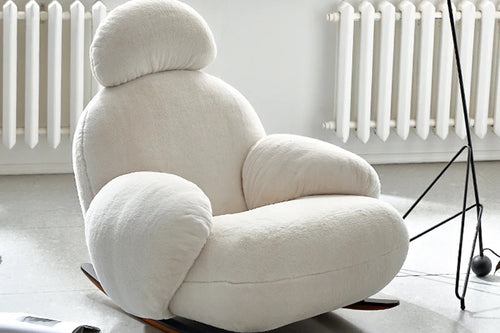 Side angle view of the Candy Rocker Chair