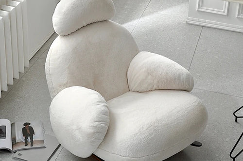 White Candy Rocker Chair in a modern living space.