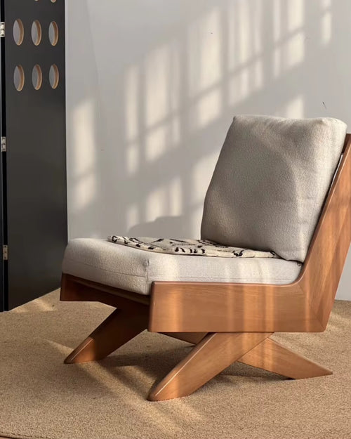 Discover the Caren Accent Chair by Chair Collective — a Japandi-inspired teak wood chair blending Japanese minimalism with Scandinavian warmth. Shop this luxury accent chair online in India for timeless elegance and everyday comfort. Luxury Japandi Style Accent Chair by Chair Collective