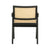 Back view of Carra black chair