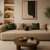 A luxury curved sofa designed with thick sculptural forms, plush comfort, and modern elegance for contemporary interiors.