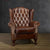 Luxury Chester brown chair front view