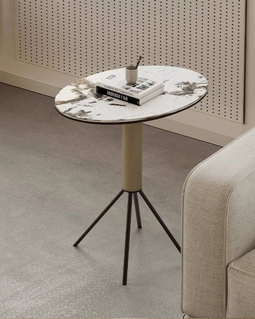 Side view of Chirmi end table 