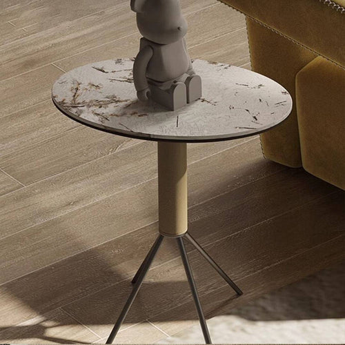 Close-up of designer Chirmi end table 