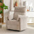 Comio striped fabric recliner chair with ergonomic arms