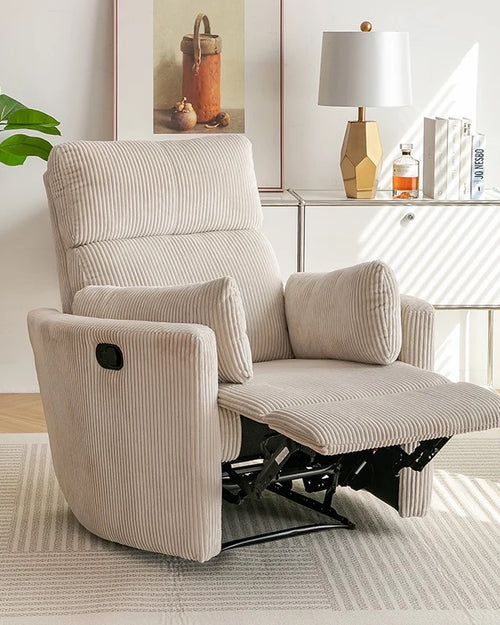 Rocking and reclining comio recliner chair in modern living room