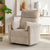 Comio striped fabric recliner chair with ergonomic arms