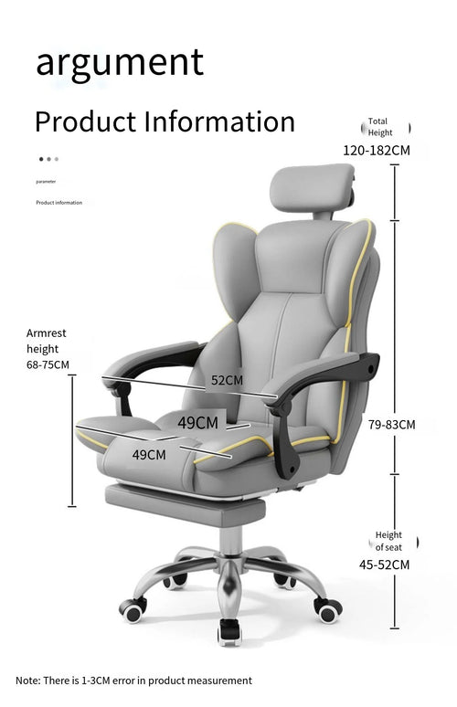 Measurement dimensions of Cruiser Gaming Chair