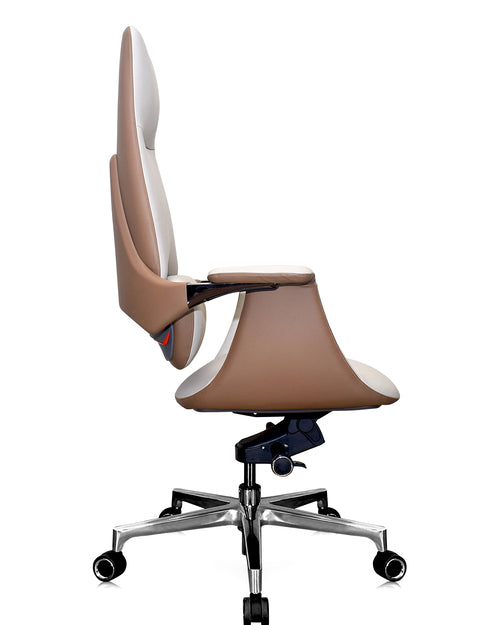Premium office white chair side look
