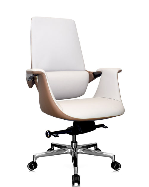Elegant white executive office chair