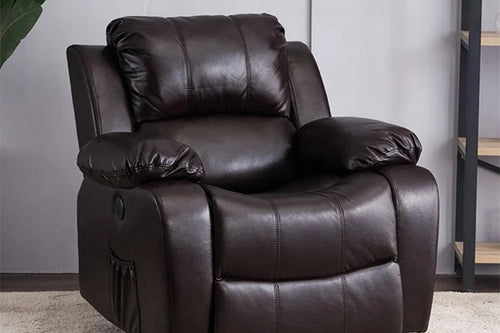 Harissa oversized recliner chair with plush cushions and wide arms