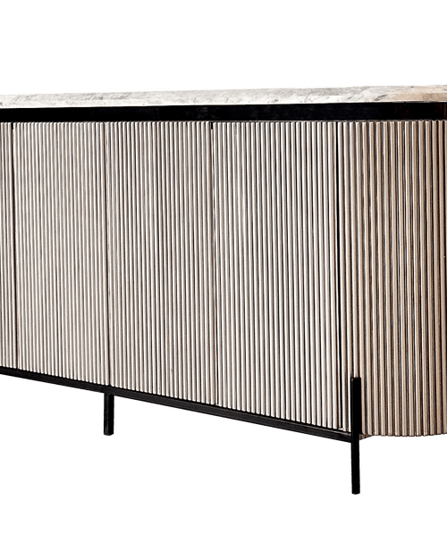 Side angle of modern sideboard