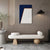 Japandi boucle bench with sculptural base