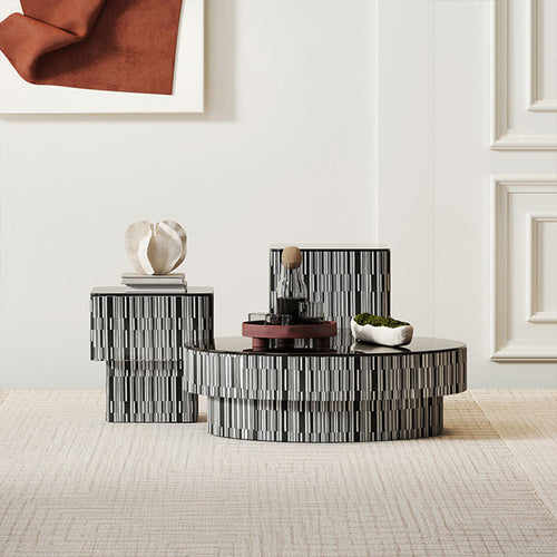 Front view of douglas coffee tables