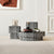 Douglas accent tables, highlighting their sculptural centerpiece