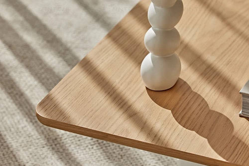 Close view of coffee table