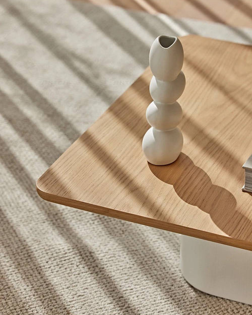 Close view of coffee table