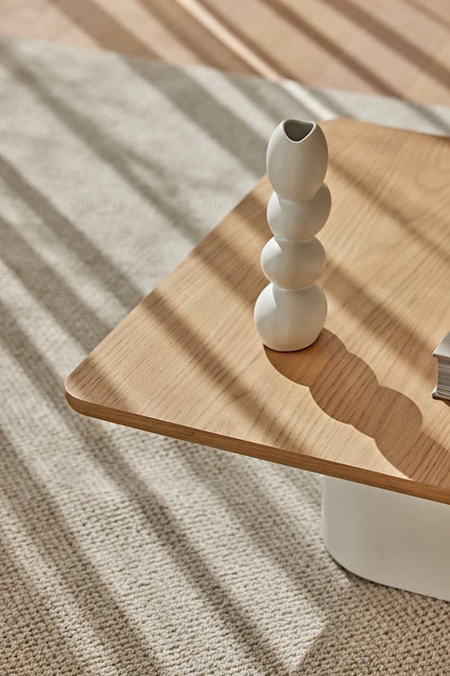 Close view of coffee table