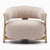 Front profile of eden armchair
