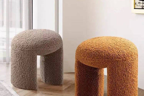 Dual color Eiffel pouf set