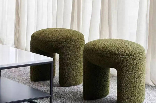 Green modern bounce pouf chair